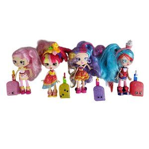 Shopkins Shoppies World Vacation Donatina Bubbleisha Jessicake Rainbow Kate Doll
